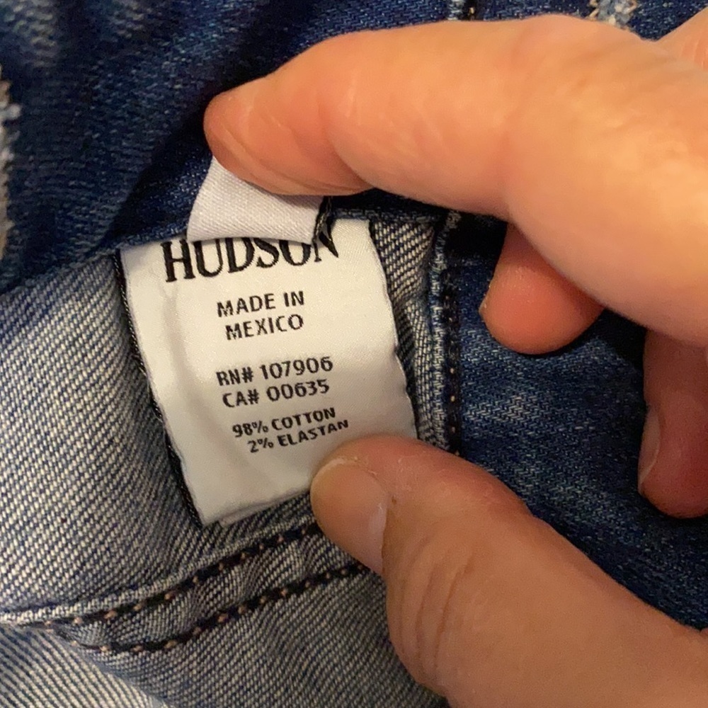 Hudson jean jacket sz m - Picture 5 of 6
